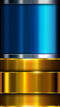 an abstract background with gold, blue and silver stripes on the bottom half of it