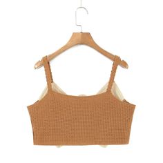 Women Early Spring Bow Embroidered Slip Top Knitted Vest - Orange,One Size Brown Open Knit Tops For Winter, Brown Open Knit Crew Neck Top, Fitted Brown Open Knit Tops, Casual Brown Open Knit Top, Fall Cotton Top With Crochet Trim, Fall Cotton Tops With Crochet Trim, Brown Cotton Crochet Top For Spring, Cotton Tops With Crochet Trim For Fall, Brown Summer Crew Neck Knit Top