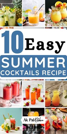 10 easy summer cocktails to make at home