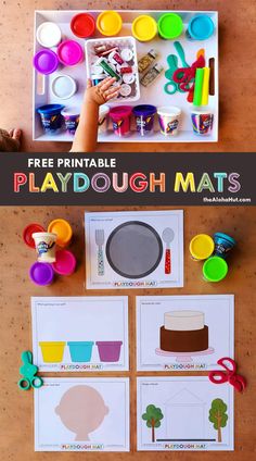 playdough mats for toddlers to practice their fine motor skills