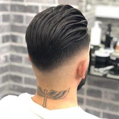 Brush Up Haircut, Popular Mens Hairstyles, Hair Tattoo