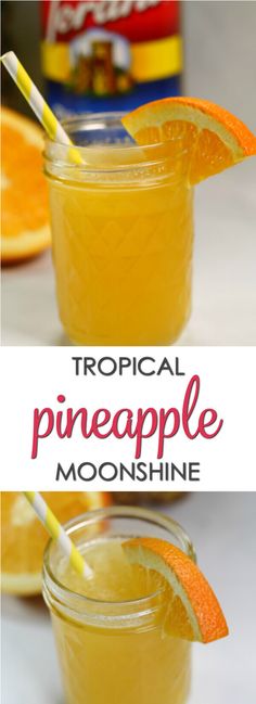 this tropical pineapple smoothie is the perfect summer drink to sip in and enjoy