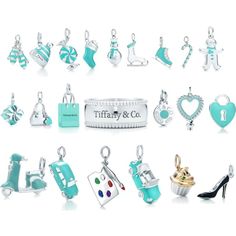 Tiffany Bathroom, Tiffany Charm Bracelets, Tiffany Charms, Tiffany Blue Wallpapers, Tiffany Blue Bedroom, Tiffany Charm Bracelet, Charm Bracelets For Girls, Pandora Bracelet Designs, Tiffany Blue Box