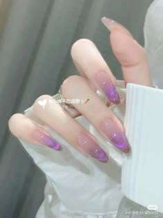 Purple Jelly Nails, Girls Nail Designs, Unique Nail Art, Hello Nails, Cute Spring Nails, Gel Nails Diy, 4th Of July Nails, Blush Nails, Pretty Gel Nails