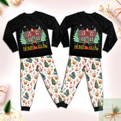 FAMILIE PAJAMAS SET: Stile für die ganze Familie: In Größen für Erwachsene, Jungen, Mädchen, Kleinkinder und Säuglinge für einen perfekten Look in den Ferien. Perfekte gemütliche Jammies für Weihnachtsfeier, Weihnachtsmorgenbilder, Faulenzen am Filmabend, Schenkende Traditionen und Frühstück mit Weihnachtsmann, Geschenk für Familie oder Freunde. Materialien: Kalt-Elasthan 210g/m²: 95% Polyester 5% Elasthan. Größen: 9 Größen von XS-5XL für Erwachsene und 8 Größen für Kinder, die verschiedene Körp Film Vintage, Pajamas Set, Christmas Movies, Vintage Christmas, Pajama Set, Pajamas, Film, Christmas