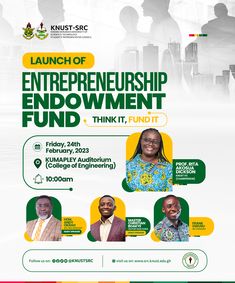 a poster for the launch of an enterprise investment fund