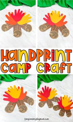 handprint camp craft for kids to make