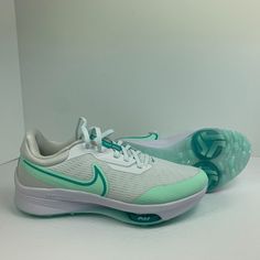 Nike Air Zoom Infinity Tour Next% Golf Shoes Dc5221-143 White Mint Foam Nike Paul George, Nike Air Monarch Iv, Nike Sneakers Mens, Nike Air Monarch, Lacing Shoes For Running, Nike Zoom Pegasus, Racing Shoes, Shoes Nike Air, Nike Metcon