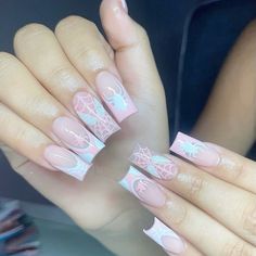 #nails pink spider-man set Spider Web Nails, Web Nails, Nails Girly, Pink Spider, Girly Acrylic, Simple Acrylic Nails