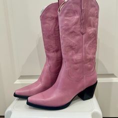 Gorgeous Free People Daggett Western Boots In Brand New Condition. Color Is No Longer Available At Free People! Gorgeous Boots, Free People Shoes, Black Friday Sale, Shoes Heels Boots, Western Boots, Shoes Women Heels, Pink Color, Heeled Boots, Black Friday