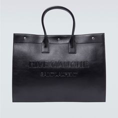 No Saint Laurent Tote With Tubular Handles, Featuring An Inner Zip Pocket And Three Saint Laurent-Engraved Snap Buttons At The Top. Saint Laurent Tote, Saint Laurent Bags, Rive Gauche, Saint Laurent Bag, At The Top, Womens Tote Bags, The Top, Zip Pockets, Saint Laurent