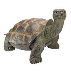 a statue of a tortoise is shown against a white background with clippings