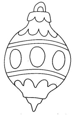 a christmas ornament coloring page