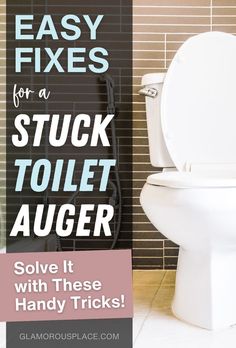 Solutions for an Auger Stuck in the Toilet	Easy Fixes for a Stuck Toilet Auger - Solve It with These Handy Tricks!