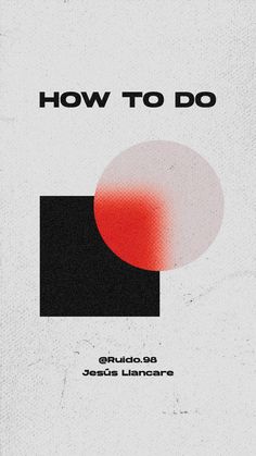 a book cover with the title how to do