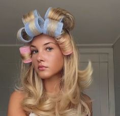 Heartless Curls, Djerf Avenue, Barbie Hair, Matilda Djerf, Vogue Beauty, Priscilla Presley, Long Blonde, Hair Rollers, Long Blonde Hair