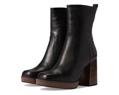 Women's Steve Madden Edson Bootie | Zappos.com Square Boots Outfit, Women’s Boots, Cute Winter Shoes, Winter Work Shoes, Square Boots, 90s Boots, Short Brown Boots, Brown Heeled Boots, High Ankle Boots