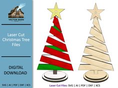 the laser cut christmas tree files are available for purchase