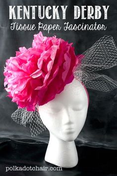 How to make a Kentucky Derby Fascinator Diy Kentucky Derby Hat, Kentucky Derby Hats Diy, Kentucky Derby Party Food, Kentucky Derby Fascinator, Cloche Hats