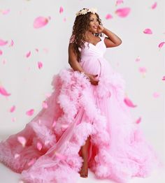 Pink A Line Maternity Robes for Photo Shoot Off Shoulder Tiered Ruffles Pregnant Women Dresses Sexy Pregnant Women Dresses, Maternity Robes, Dresses For Pregnant Women, Pregnant Women, Women Dresses, Special Occasion Dresses, Wedding Events, Ruffles, Photo Shoot