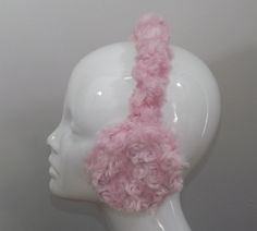 A pair of adjustable earmuffs.  These will fit youth through adults.  Made with a sturdy plastic base with soft, cushioned ear pads.  Comfy and snug to keep your ears toasty warm. These are made from a light pink faux fur on the headpiece and on the earpieces.  The fur has swirls or rosette details. From a smoke-free and pet-free environment. If I've significantly overestimated shipping, I will issue you a partial refund. email me with any questions. Check out my other items http://www.evianzo.e Pink Faux Fur, Earmuffs, Vintage Fabrics, Ear Warmers, Deep Purple, Vintage Finds, Handcrafted Jewelry, Headpiece, Accessories Hats