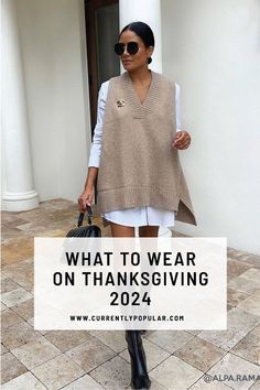 Wondering what to wear on Thanksgiving? We’ve got 7 chic outfit ideas that will make sure you’re the best dressed at the family dinner. From sleek trench coats to comfy knitwear, these looks combine style and comfort perfectly. Striped Sweater Dress Outfit, Sweater Dress Outfit Fall, Got 7, Chic Outfit Ideas, Sweater Dress Outfit, Striped Sweater Dress