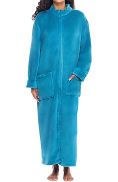 Turquoise Housecoats For Women, Mystic Clothing, Womens Robe, Robes For Women, Soft Robes, Lounge Robes, One Piece Clothing, Women's Robe, One Piece Pajamas