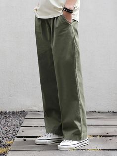 Editor's NotesMINIMAL PROJECT’s pants give casual look with wide fit and pintuck detail.- Side and back pockets- Label point in back pocket- Pintuck detail- Adjustable waist band with strings- Wide fitMeasurements (inch)M / L / XL- Waist: 14.6in. / 14.8in. / 15.8in.- Hips: 20.1in. / 20.7in. / 21.3in.- Thigh: 12.2in. / 12.6in. / 13.0in.- Length: 38.6in. / 39.4in. / 40.2in.- (Front/Back)Rise: 12.2/16.2in. / 12.6/16.6in. / 13.0/17.0in.- Hem: 11.2in. / 11.4in. / 11.6in.*Model Info(Men): 6’1’’ Fittin Relaxed Fit Green Wide Leg Pants With Cargo Pockets, Green Wide Leg Cargo Pants Relaxed Fit, Utility Pants With Elastic Waistband And Relaxed Fit, Wide Leg Cotton Pants With Belt Loops, Relaxed Fit Wide Leg Work Pants With Welt Pockets, Relaxed Fit Utility Wide Leg Pants With Pockets, Relaxed Fit Wide-leg Bottoms With Pockets, Relaxed Fit Wide Leg Work Pants With Belt Loops, Relaxed Fit Wide Leg Bottoms With Welt Pockets