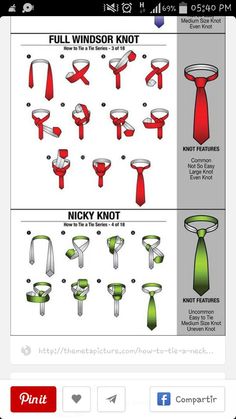 Nudos Types Of Tie Knots, Simple Tie Knot, How To Tie A Necktie, Tie A Tie Easy, Cool Tie Knots, Tie Knots Men, Full Windsor Knot, Simpul Dasi, Tie Knot Styles