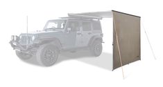 a jeep with a tent attached to the roof is shown in front of a white background