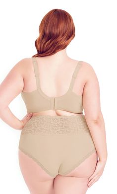 Slip into pure comfort with the blissful Wire Free Soft Cup Bra. Featuring a minimalistic all-over beige hue with adjustable shoulder straps, an elasticated banding and a wire free construction, this bra is an essential for any casual loungewear style. Key Features Include: - V-neckline - Soft wire-free cups - Stretch Cotton blend fabrication - Thick adjustable straps - Padded triple hook & eye closure to center back - Elasticated hemline Combine this bra to your favorite loungewear style! | Plu Loungewear Style, Loungewear Fashion, Plus Size Swim, Plus Size Brands, Soft Cup Bra, Cup Bra, Stylish Plus, Soft Cup, Plus Size Lingerie