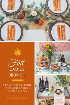 the fall brunch is ready to be served at your wedding or special event