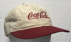 Coca Cola Embroidered Hat Colors: Red & Cream (off white) Made by Louisville Manufacturing Company of Louisville KY Made in the USA USA Snapback Adjustable Cap vintage 1990s. Condition is Very Good Pre-owned. Bagged and boxed and Shipped FREE with USPS First Class Package Service to all US addresses I will ship to any International Destination that provides reliable tracking information. Aesthetic Hats, Aesthetic Hat, Artist Merch, 90s Hats, Vintage Baseball Hats, Fishing Hats, London Lifestyle