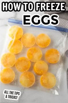 an image of how to freeze eggs with text overlay that reads how to freeze eggs all the tips and tricks