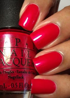 OPI The Color of Minnie from the upcoming Minnie Mouse Collection! Want all 4 colors! <3 Opi Nail Polish Colors, Opi Red, Nail Polish Opi, Cute Nail Polish, Opi Nail Colors, Red Nail Polish, Nails And Toes