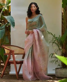 Lehenga Type Saree, Minimalist Saree, Wedding Guest Saree Look, Tamil Clothes, Sari Simple, India Style Dress, South Indian Aesthetic, Aesthetic Saree, Farewell Sarees