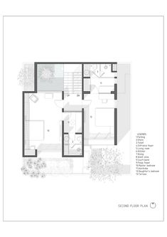 the floor plan for an apartment with two levels