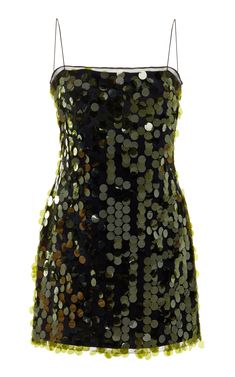 Fia Sequined Mini Dress By 16arlington | Moda Operandi Night Club Fits, Vintage Dresses 70s, Mini Green Dress, Sequin Clothes, Good Dresses, Winter Formal Dress, Gossip Girl Vibes, Outfit Night Club, Mardi Gras Dress