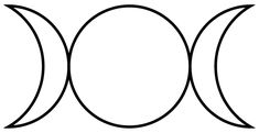 an image of three circles with one half in the middle and two at the top