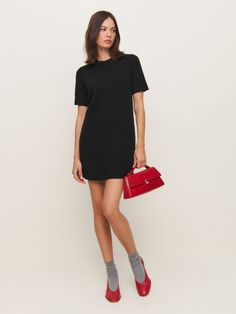 You must be new. Shop the Bell Cashmere Mini Dress from Reformation, a mini dress with short sleeves and a crew neckline. Chic Crew Neck Dresses For Night Out, Chic Crew Neck Mini Dress For Party, Elegant Crew Neck Mini Dress For Night Out, Chic Mini Dress With Crew Neck For Party, Elegant Crew Neck Mini Dress For Party, Elegant Crew Neck Mini Dress For Summer, Elegant Summer Mini Dress With Crew Neck, Chic Mini Length Short Sleeve Dress For Work, Chic Crew Neck Mini Dress