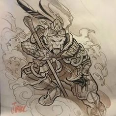 Shoulder Armor Tattoo, Ouroboros Tattoo, Wu Kong, Card Tattoo Designs, Samurai Tattoo Design, Armor Tattoo