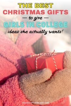 the best christmas gifts to give girls in college, ideas she actually wants for her