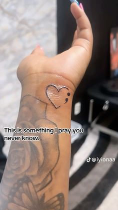 a woman's arm with a tattoo on it that says, this is something i pray you never know