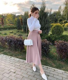 Modesty Outfits, Modesty Fashion, Trendy Dress Outfits, Casual Day Outfits, Elegante Casual, Causual Outfits, Fashion Outfit Ideas, Fashion Attire, Church Outfits