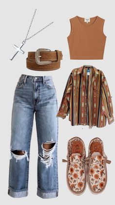 Punchy Outfits, Western Girl Outfits, Cute Cowgirl Outfits, Southern Outfits, Country Style Outfits, Looks Country