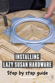 Diy Lazy Susan Turntable How To Make, How To Make Lazy Susan, Lazy Susan Diy How To Make A, Lazy Susan Crafts, Make A Lazy Susan Diy, Lazy Susan Ideas Table Top Decor, How To Build A Lazy Susan, Diy Lazy Susan Turntable, Table Top Lazy Susan