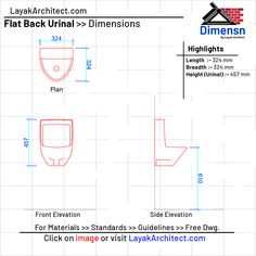 urinals Dimensions in mm Urinal Dimensions In Plan, Urinal Dimensions, Urinal Design, Closet Cabinet, Architecture Life, Interior Design Sketches