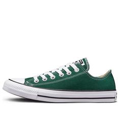 Converse Chuck Taylor All Star Low 'Green White' A00789C (SNKR/Retro/Low Top) Green Converse Low Top, Forest Green Converse, Converse Low Tops, Green Converse, Outfits With Converse, Converse Sneakers, Converse Chuck Taylor All Star, Low Sneakers, Chuck Taylor All Star