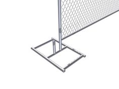 an image of a chain link fence that is on top of a white background with the text, how to build a chain link fence from scratch