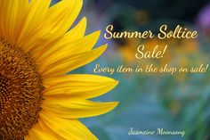 I hope everyone had a Blessed Full Moon and Summer Solstice!!! The Summer Solstice Sale on my shop is this weekend! It's ending soon! Every item in the shop is on sale! Moon Song, Days Of The Year, Summer Solstice, June 21, Full Moon, This Weekend, Wild Flowers, On Sale, Moon